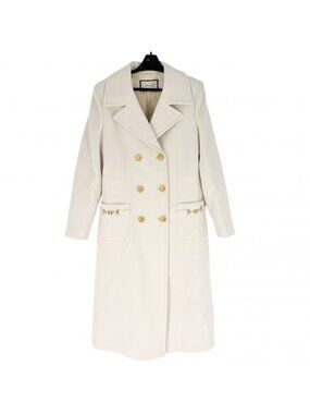 Gucci Coat Long Interlocking Spring Autumn